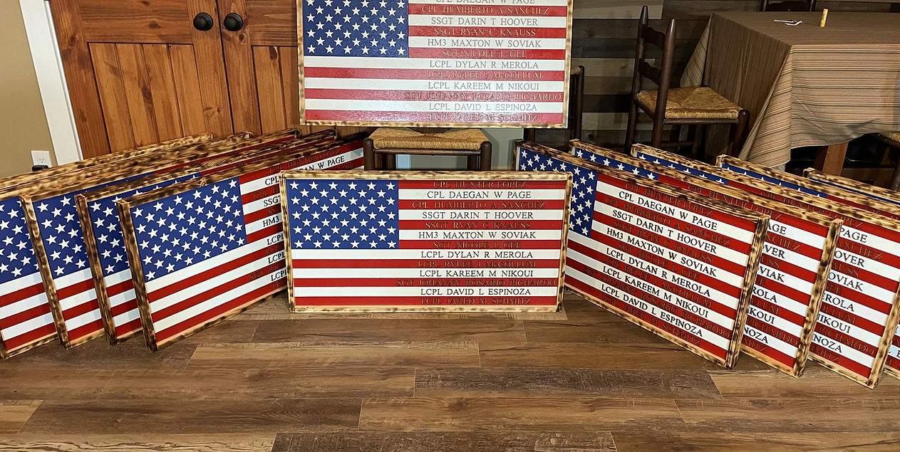Flags of the Fallen Remembers the Fallen by Making Wooden Flags for those Left Behind