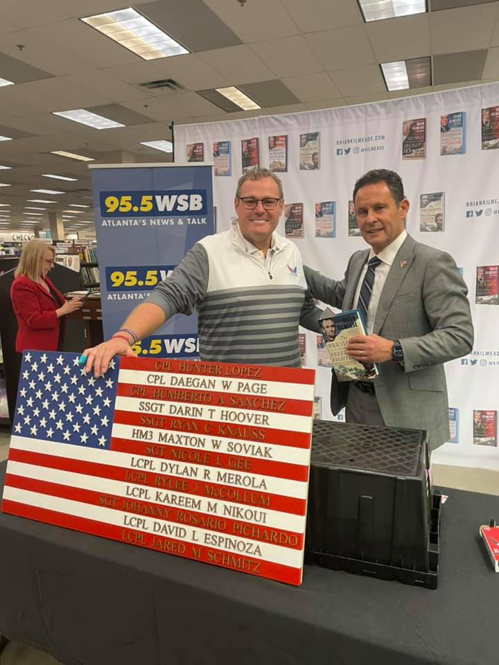 Mike Morgan CEO of Flags of the Fallen with Brian Kilmeade
